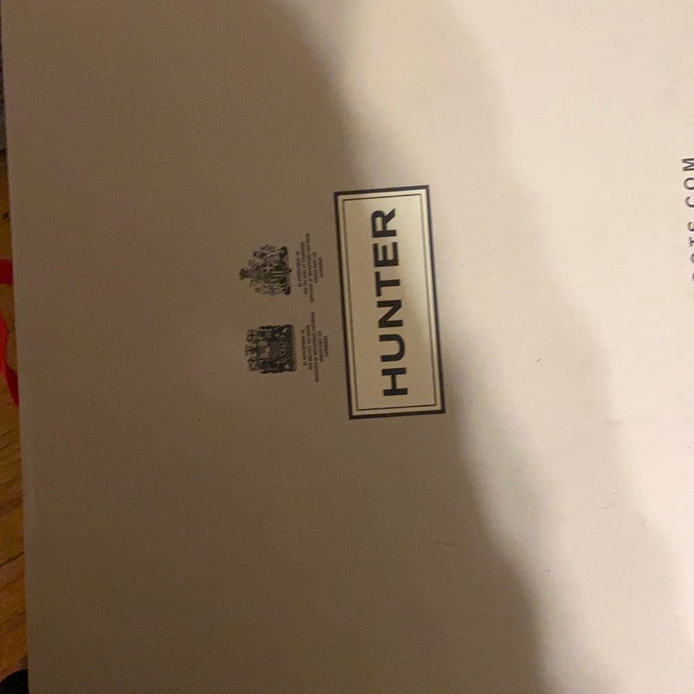 New in box black hunter boots women’s original tall gloss